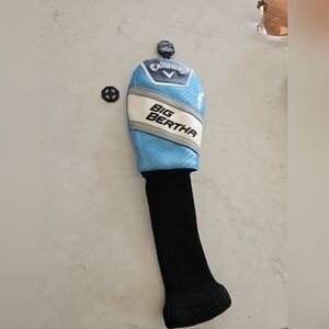 Callaway Big Bertha Blue Headcover With Adjustable Tag Hybrid Club Cover